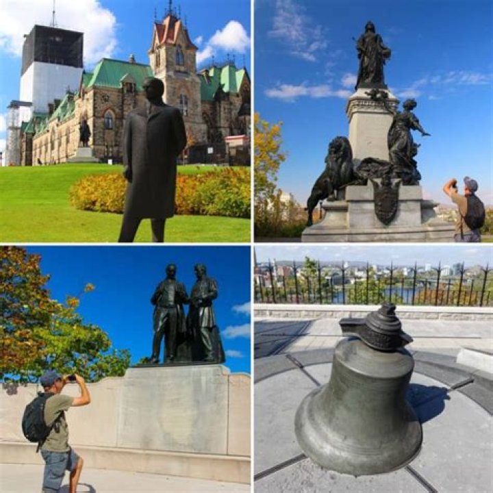 What statues are on Parliament Hill?