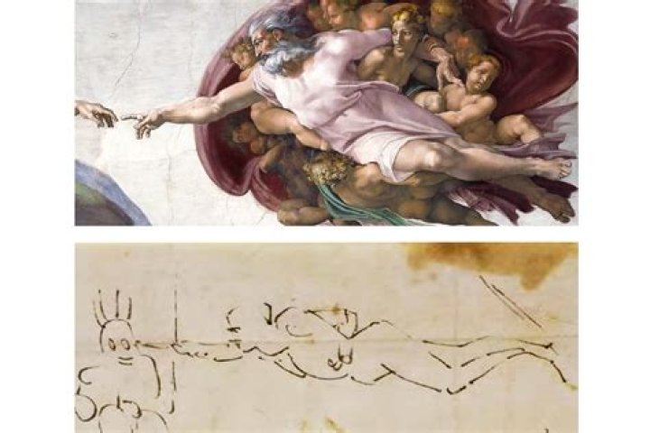What two works is Michelangelo famous for?