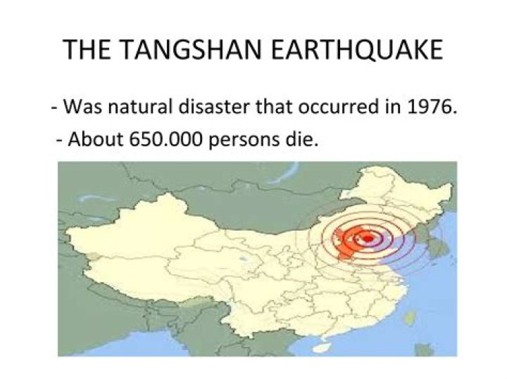 What type of earthquake was Tangshan?