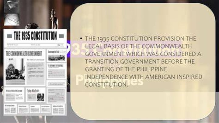 What was the source of the 1935 Constitution?