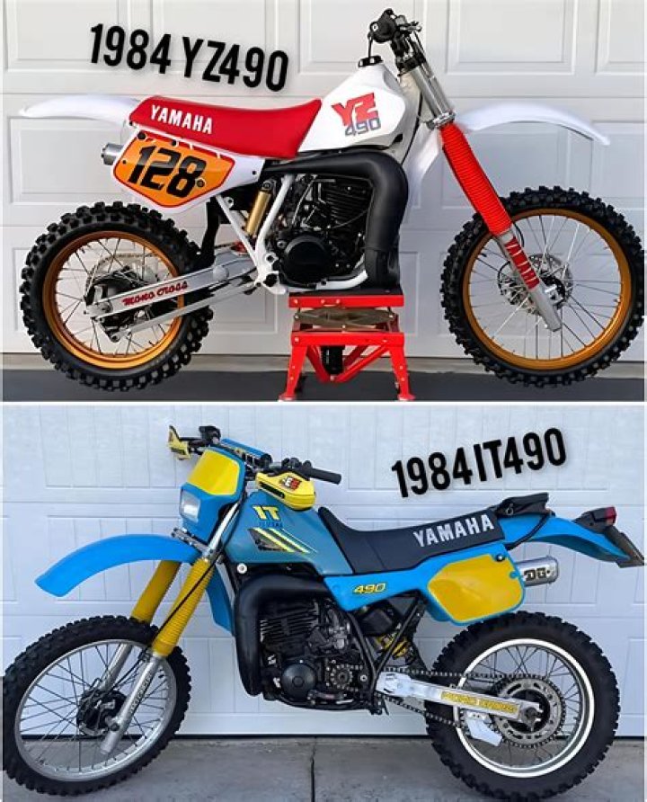 What year did the Yamaha YZ490 come out?