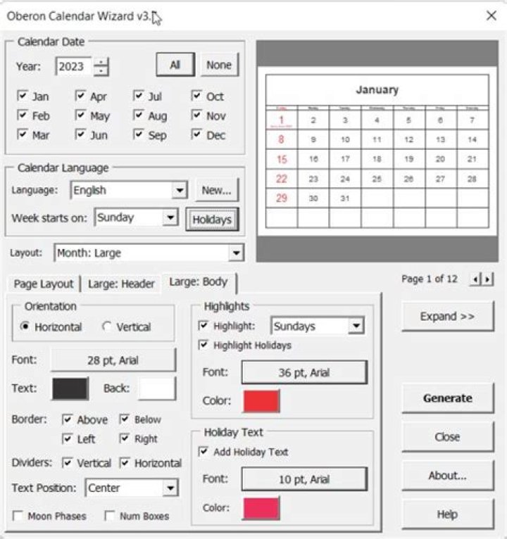 Where is calendar wizard in CorelDRAW 2020?