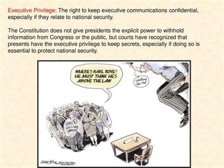 Where is executive privilege mentioned in the Constitution?