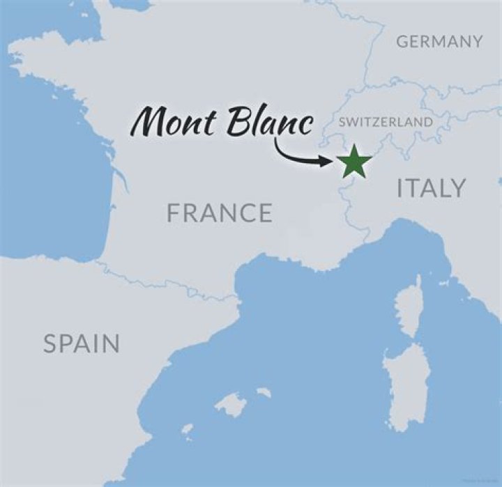 Where is Mont Blanc located in France?