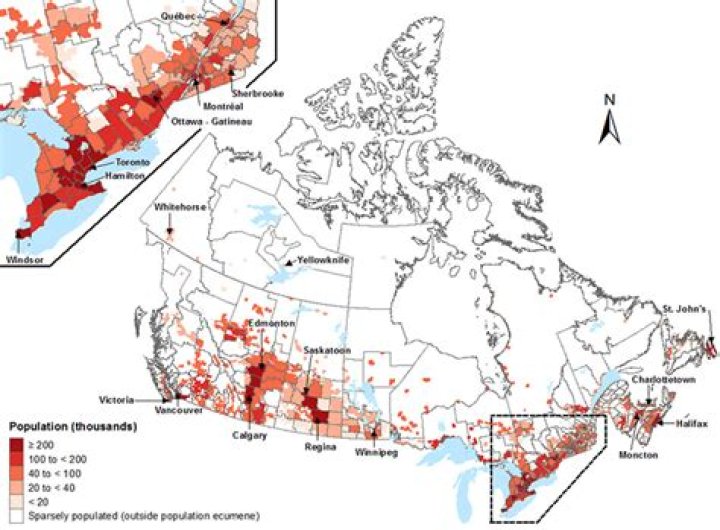 Which race has the largest population in Canada?