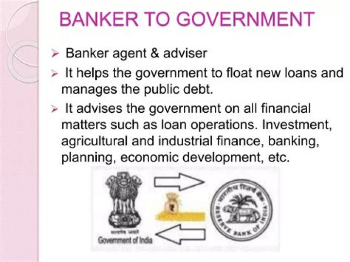 Who is the banker to the government of India?