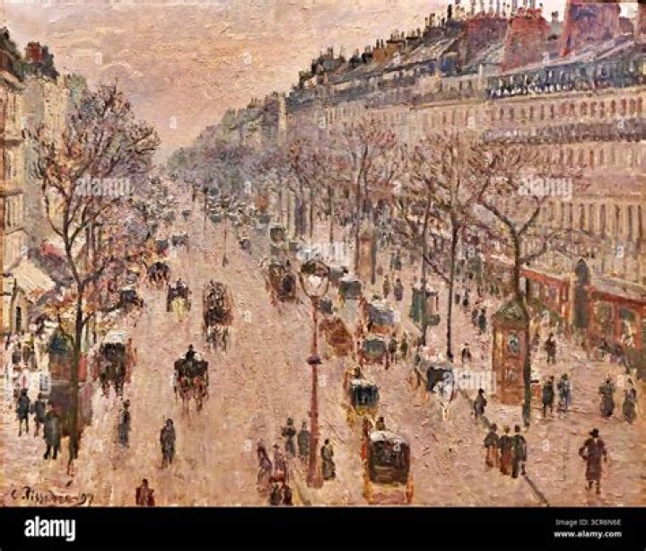 Why did Pissarro paint Boulevard Montmartre?